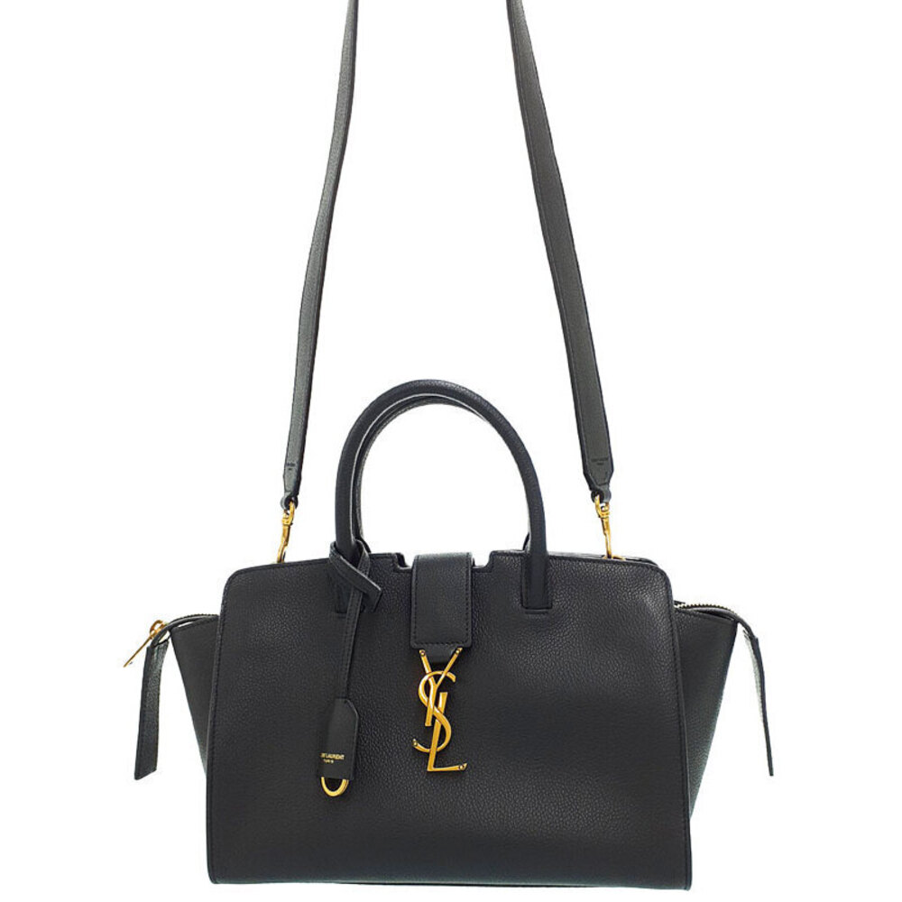 Saint Laurent Downtown YSL leather top handle 2way Crossbody bag
